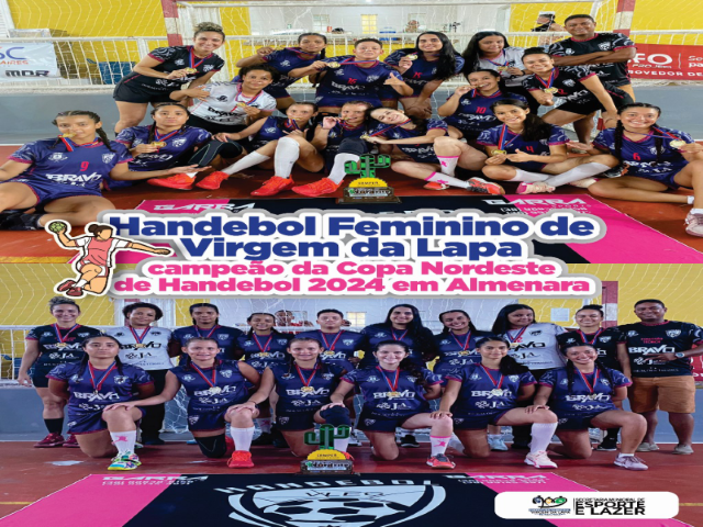 Equipe handebol feminino juvenil foi campeã da Copa Nordeste de Handebol 2024